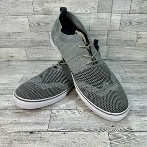 Robert David Berkeley Shoes Mens Size 9.5 Gray Knit Lace Up Sneakers J46139